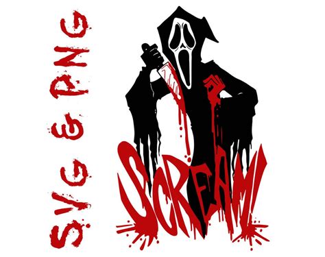 Scream Svg File Layered Svg Ghost Face Halloween Svg Etsy