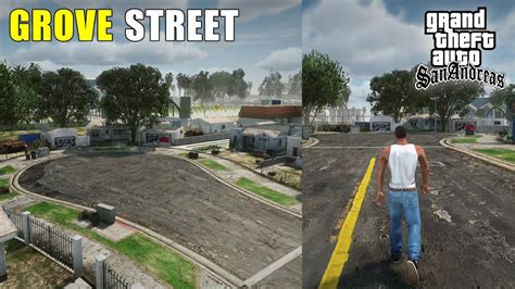 Gta 5 Grove Street In Gta San Andreas Mod Youtube