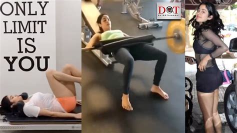 Jhanvi Kapoor H T In Pen Gym Wear Spotted After Workout Dot Entertainment Youtube