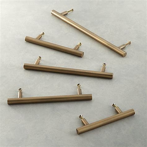 Check spelling or type a new query. Antique Brass Round Handles | CB2 | Brass kitchen hardware ...