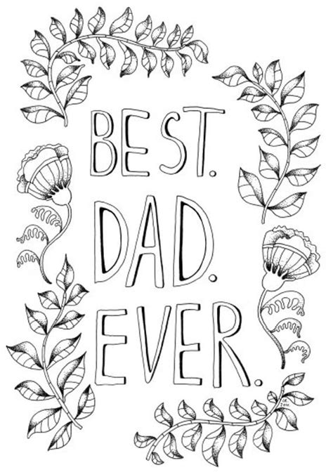 American dad colouring picture american dad colouring wallpaper. Father's Day printable coloring page Best Dad Ever