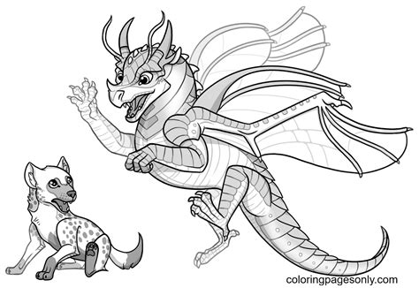 Baby Beetlewing Dragon Coloring Pages Wings Of Fire Coloring Pages