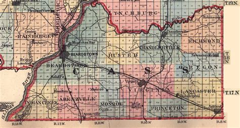 Cass County Illinois Maps And Gazetteers