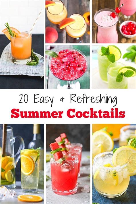20 Easy And Refreshing Summer Cocktails Wine In Mom Refreshing
