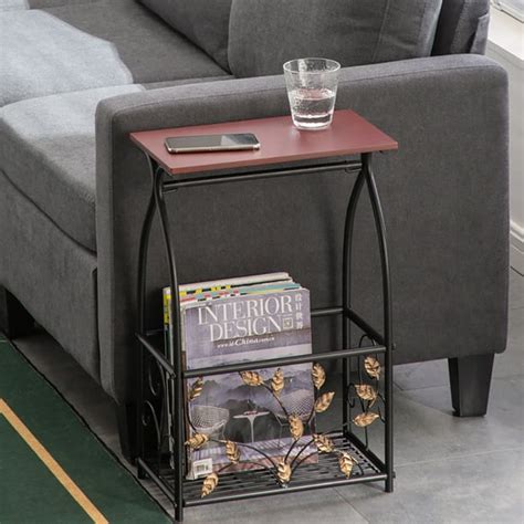 Side Table Tissue Magazine Rack Multifunctional Bathroom Table With
