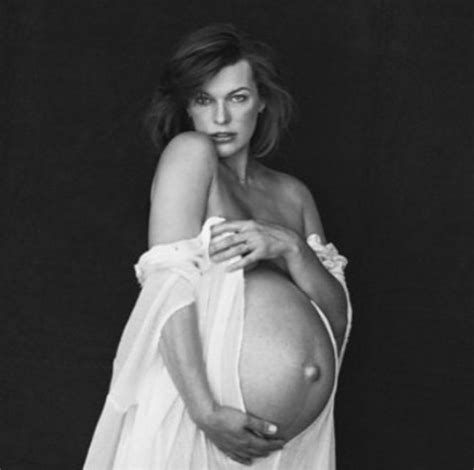 Milla Jovovich 8 Months Pregnant 2015 Photoshoot Porn Pic Eporner