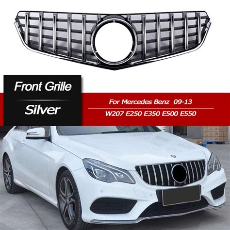 Silver Gt R Front Grille Grill For Mercedes Benz E Class W207 C207