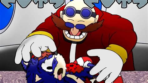 sonic exe kills dr eggman in friday night funkin be like fnf triple trouble creepypasta youtube