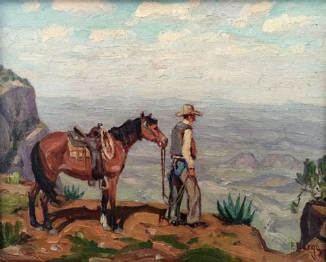 Fred Darge Cowboy Canyon 1022 Texas Art Vintage Texas Paintings