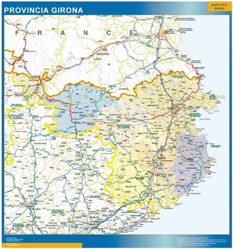 Mapa Y Municipios Provincia De Gerona Mapas España Descargar E Imprimir