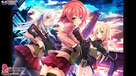Hd Wallpaper Anime Anime Girls Innocent Bullet Yasouji Ai Long