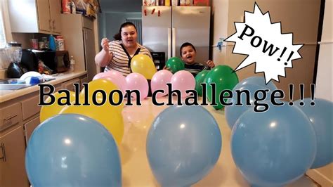 Popping Balloon Challenge Youtube