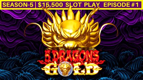 5 Dragons Gold Slot Machine Live Play Season 5 Episode 1 Youtube
