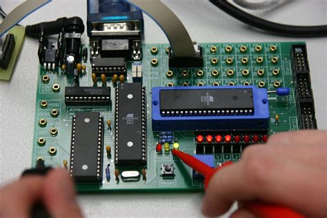 Computer engineers can also get job as programmers. Free Images : board, technology, cable, training, student ...
