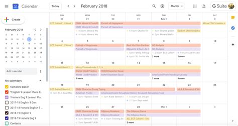 Monthly Lesson Plan Calendar Template Calendar Design