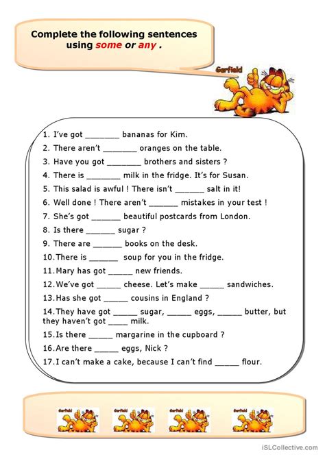 Some And Any English Esl Worksheets Pdf And Doc