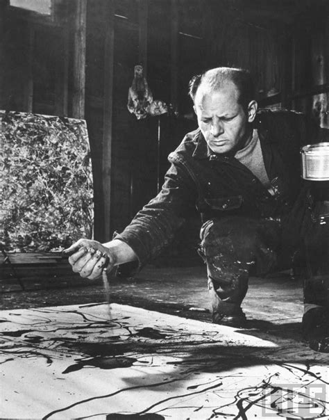 Martha Holmes Portrait Of Jackson Pollock Artist Jackson Pollock