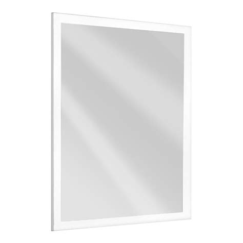 American Specialties Inc 24 X 36 Frameless Plate Glass Mirror With Led Backlight And Frosted