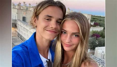 David Beckhams Son Romeo And His Model Girlfriend Mia Regan Reveal