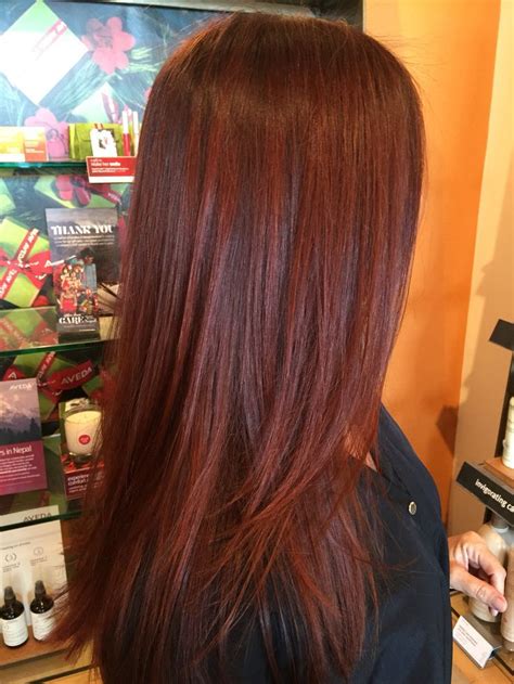 Pin By Jill Halper On Red Hair In 2019 Aveda Hair Color Hair Deep Red Hair