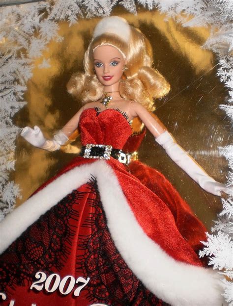 2007 Holiday Barbie Gorgeous Barbie Nrfb Holiday Barbie Barbie Dress Holiday Barbie Dolls