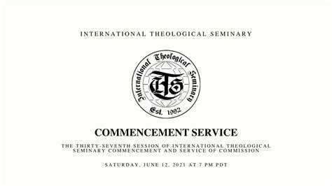 Its Spring 2021 Commencement Service Youtube