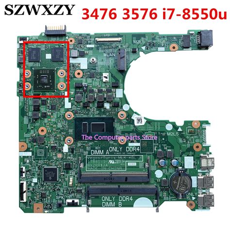 Original For Dell Inspiron 15 3476 3576 Laptop Motherboard With Sr3lc