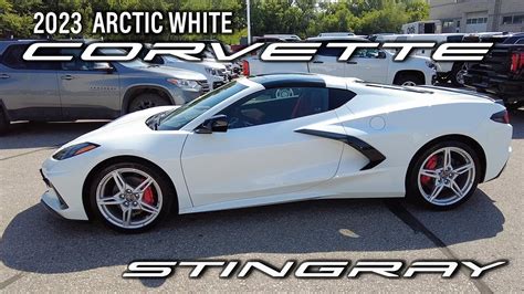 2023 Corvette Stingray Coupe 2lt Arctic White Youtube