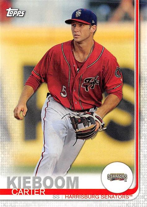 Carter Kieboom baseball card (Washington Nationals, Harrisburg Senators