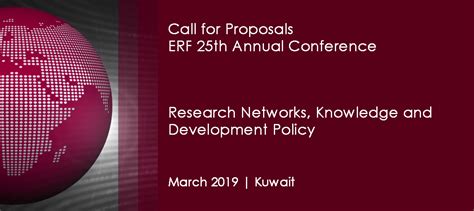 Call For Proposals2019 Economic Research Forum Erf