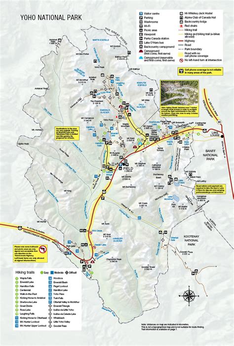 Maps Yoho National Park