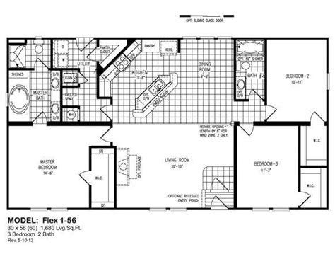 Flex 1 56 Mobile Home Floor Plans Basement House Plans Modular