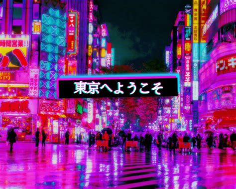 Purple Neon Lights Tokyo Desktop Wallpapers Wallpaper Cave