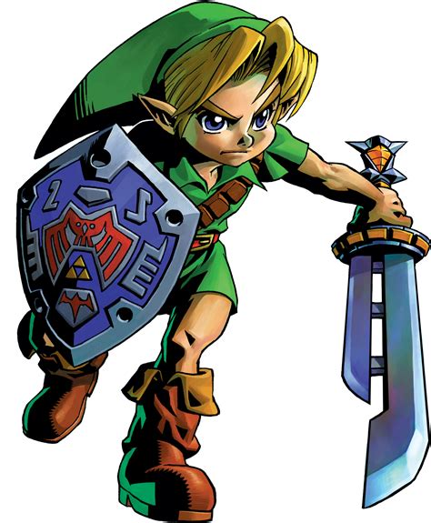 Young Link Majoras Mask And Ocarina Of Time Minecraft Skin