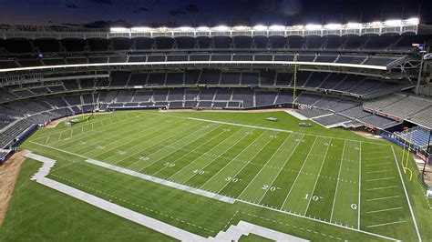 In addition, there are end zones extending another 10 yards (9.144 m). Princeton Football Will Face Dartmouth At Yankee Stadium ...