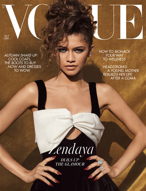 Dune Star Zendaya Covers British Vogue Magazine In Saint Laurent