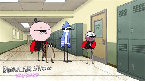 Regular Show Mordecai Rigby Pops And Benson Go To The Past School