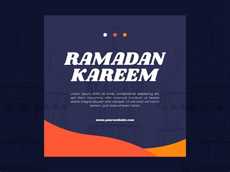 Premium Vector Ramadan Kareem Social Media Post Template