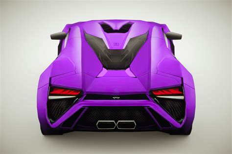 Generic Supercar V8 Multicolors 3d Model 40 3ds C4d Fbx Lwo Max