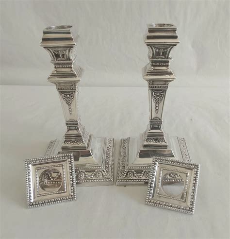 Antiques Atlas Silver Candlesticks Hallmarked Sheffield 1892