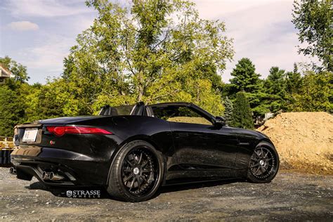Metallic Black Jaguar F Type V8 S With Strasse Wheels