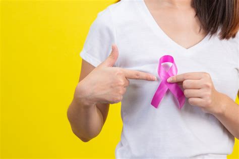 But most types of breast cancer are a result of environment, diet, and lifestyle, all of which dictate how a woman's endocrine system produces and balances hormones. Free Photo | Breast cancer , a woman in a white t-shirt ...