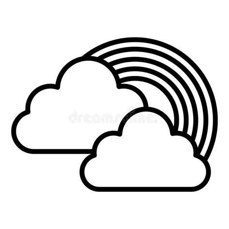 Clouds And Rainbow Design Stock Vector Illustration Of Creative