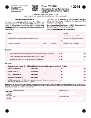 Information returns) is an internal revenue service (irs) tax form used in the united states used to summarize information returns being sent to the irs. Printable 1096 form 2018 - Fill Out and Sign Printable PDF ...