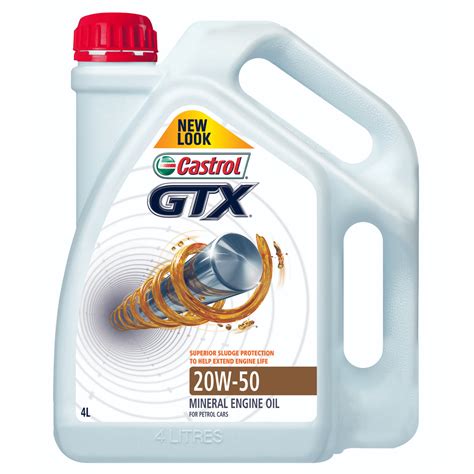 Castrol Gtx 20w 50 4 Ltr Oil Loyal Parts