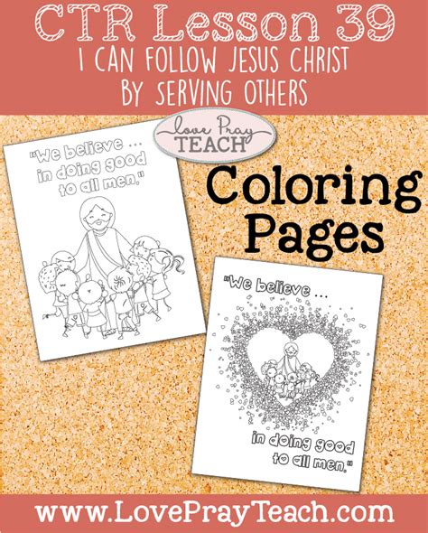 Jesus Helping Others Coloring Pages