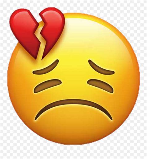 Emoji Broken Heart Love Smiley Sad Love Broken Heart Clipart