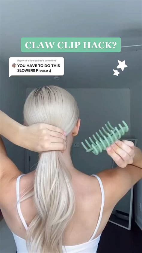 Claw Clip Hack Slower Video Hair Tips Video Cute Hairstyles