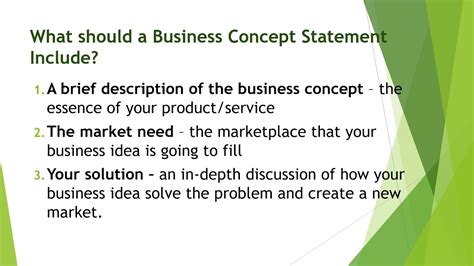 Business Concept Statement Youtube