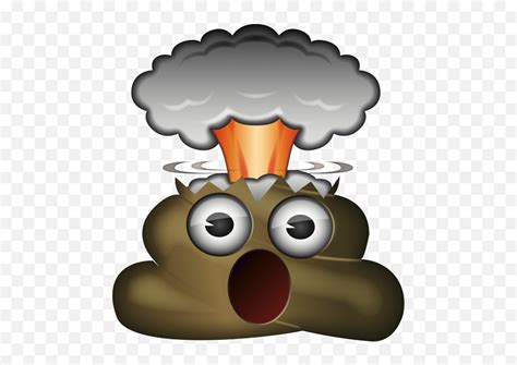 Emoji Exploding Head Poop Emojiexplosion Emoji Free Transparent